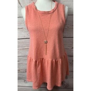 Lush Peplum Tank Top